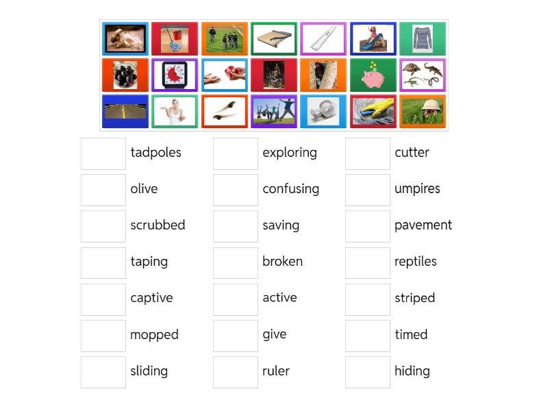 Level 3 Unit 4 / Just Words Unit 7 - Une las parejas