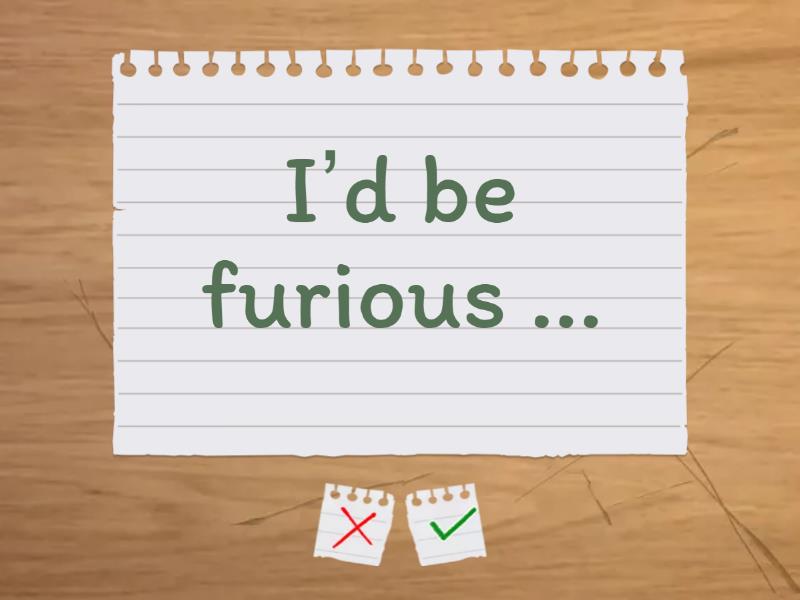 INTER 7C - Second conditional - Flash cards