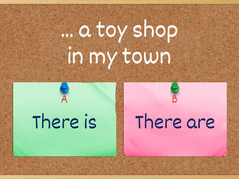 There Is There Are Cwiczenia Klasa 5 there is/there are+ in the town - Quiz