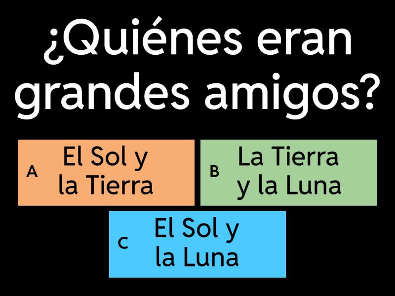 Comprensión Lectora Del Cuento El Sol Y La Luna Quiz