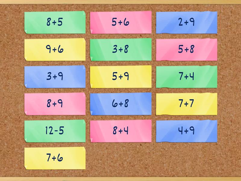 addition and subtraction - Flip tiles