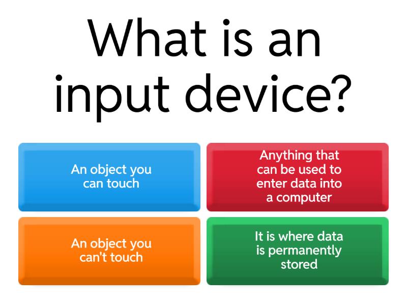 Input and Output - Quiz