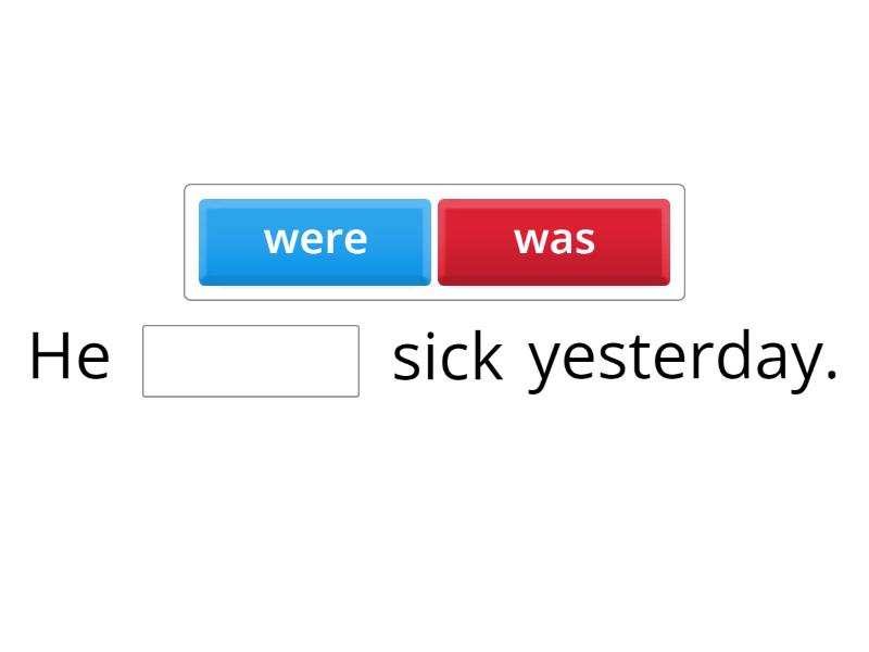 Past simple verb to be 