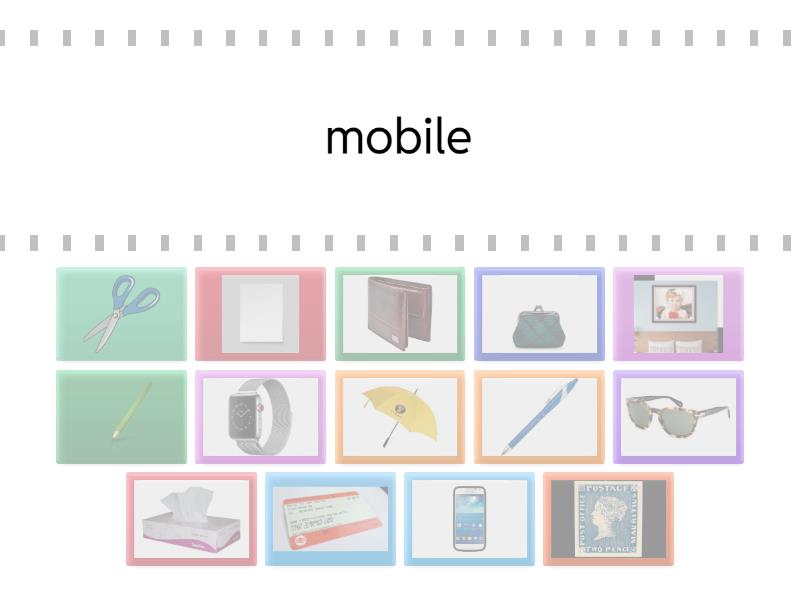 Everyday objects_2b - Find the match