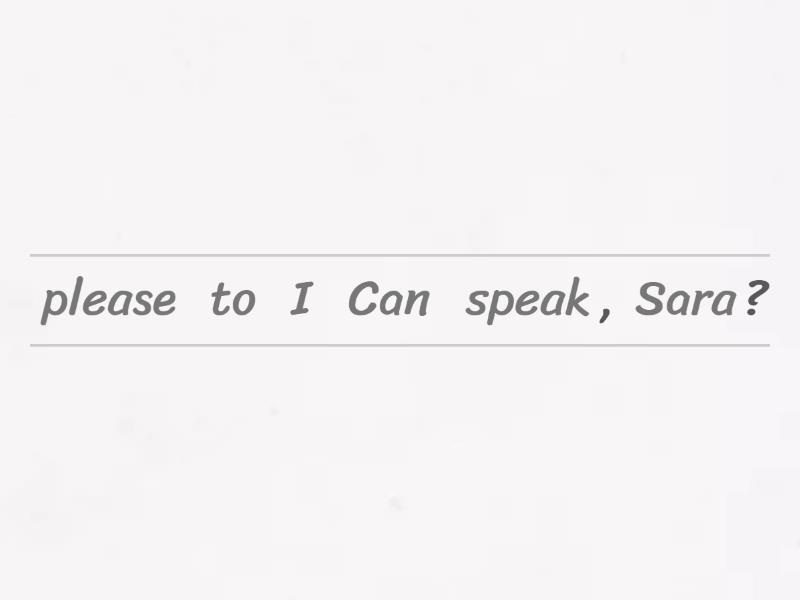 FUNCTIONAL LANGUAGE - AT THE TELEPHONE - Reordenar