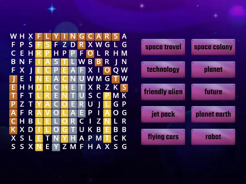 future word search Wordsearch