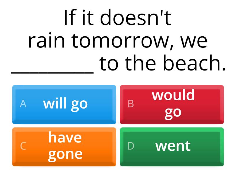 Conditionals upp int quiz