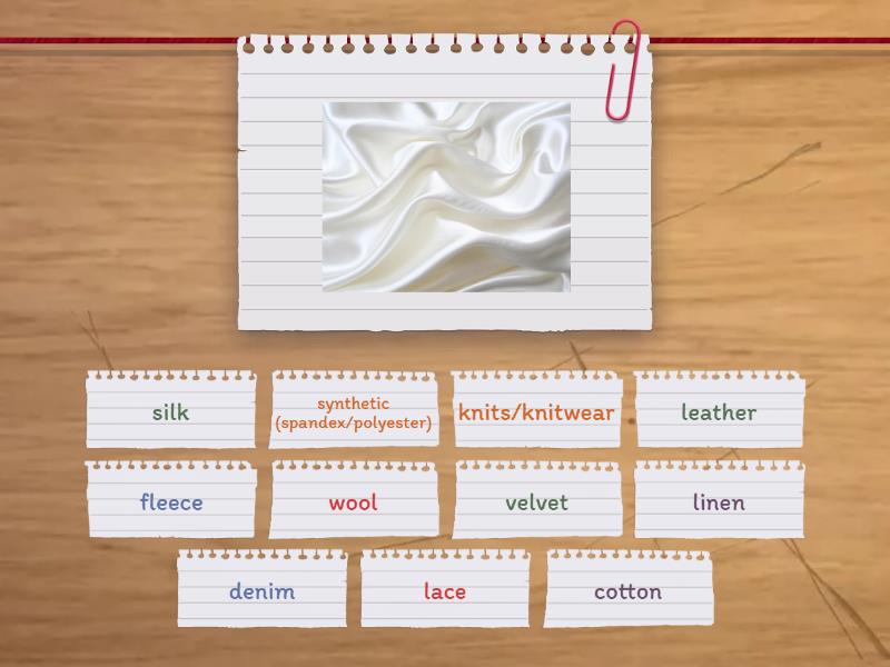 Types of fabric find the match