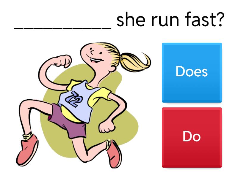 Questions : Use DO or DOES Cuestionario