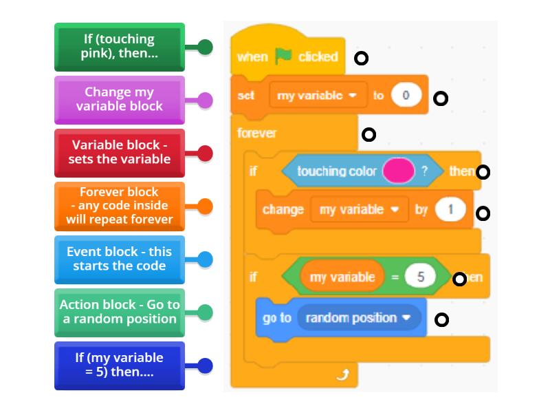 Scratch Code Label - Labelled diagram