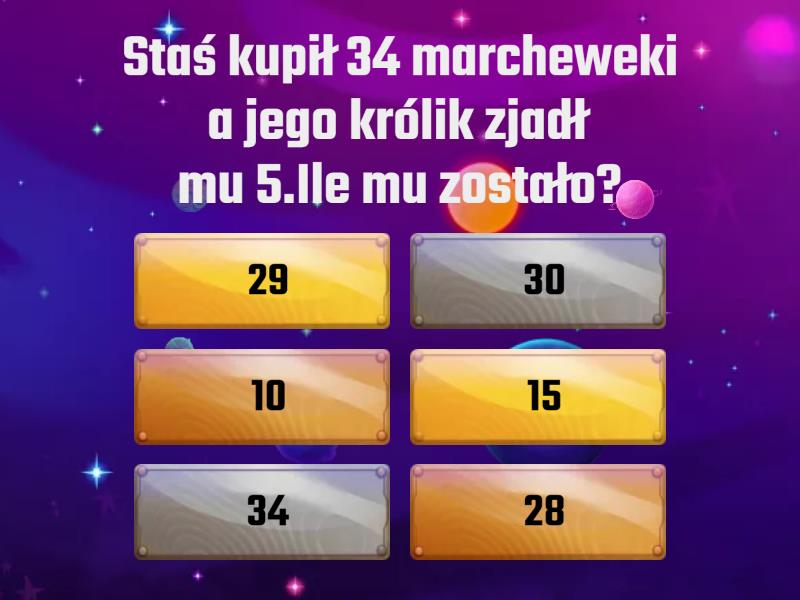 Matematyka Zadania Tekstowe Klasa 2 Sprawdzian Matematyka.Zadania tekstowe. - Quiz