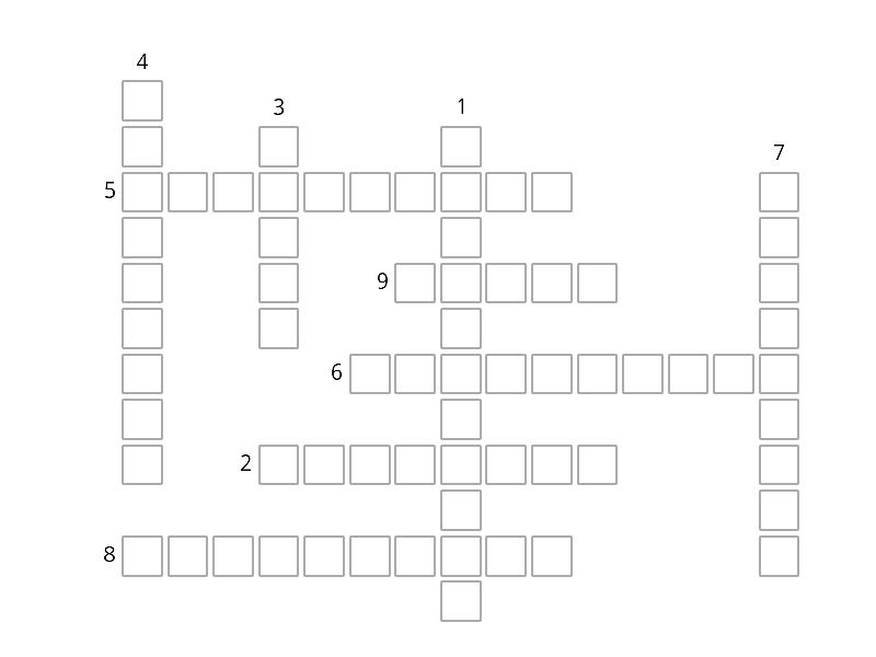 Level gerak tari dan pola lantai - Crossword