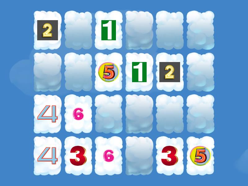 numbers 1 12 memory game wordwall