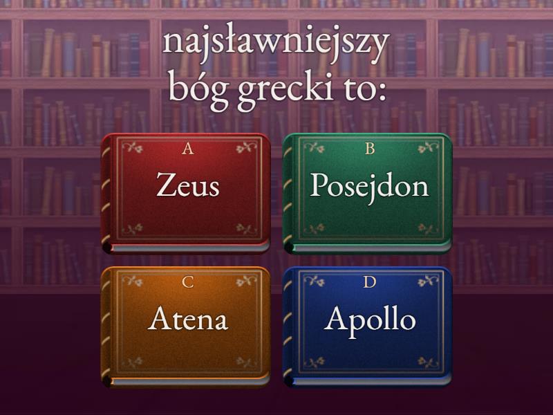 Test Z Lektury Mitologia Grecka mitologia grecka klasa 5 - Test