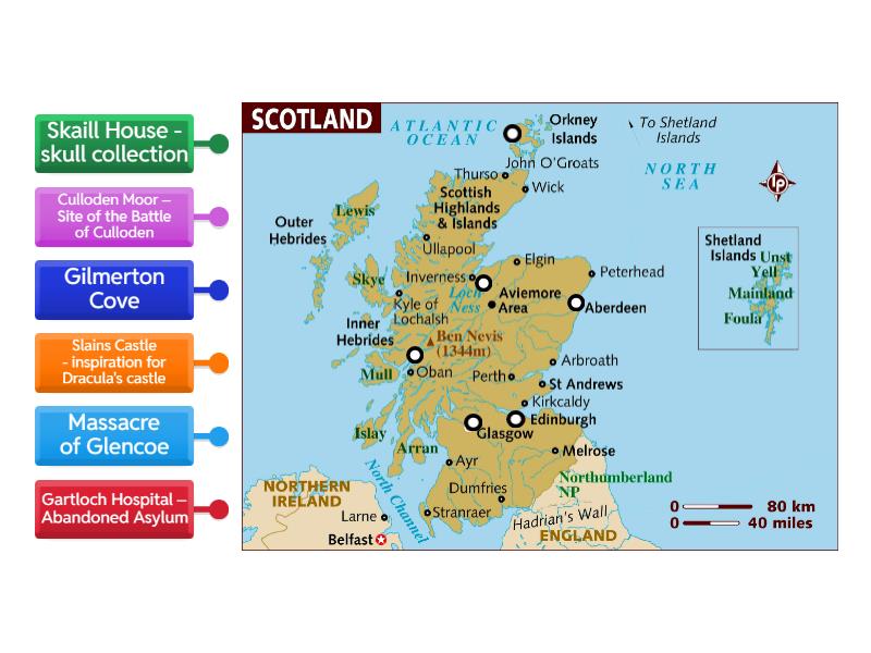 Dark Tourism Scotland - Labelled diagram