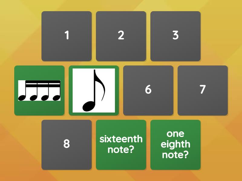 Rhythm Notes: Level 1 - Matching pairs